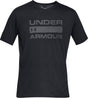 Under armour ua team issue wordmark ss heren sportshirt - zwart