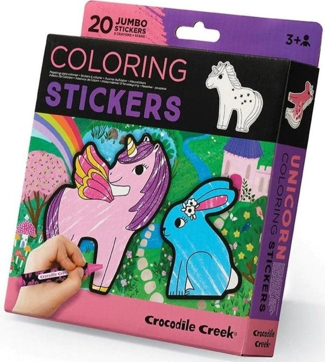 Crocodile creek | stickers om in te kleuren - eenhoorns