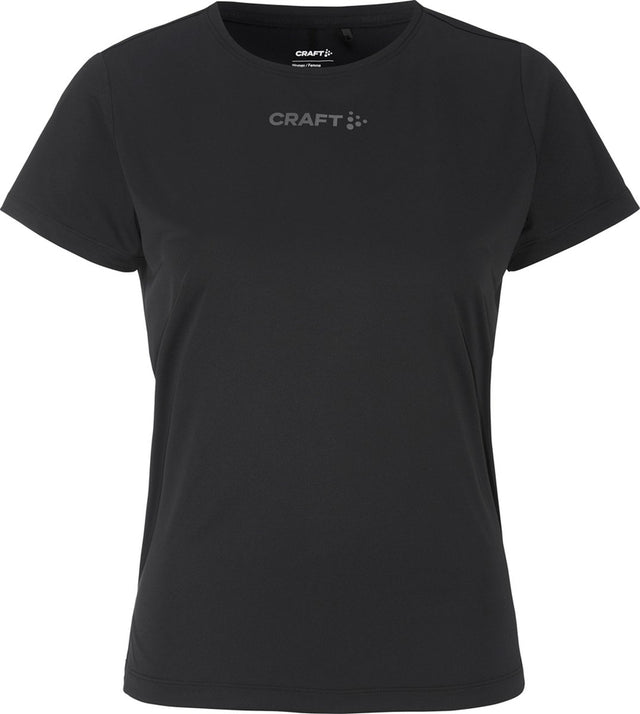 Craft core essence ss tee 2 w dames sportshirt - zwart