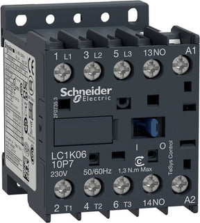 Schneider electric lc1k0610p7 contactor 1x no 1 stuk(s)
