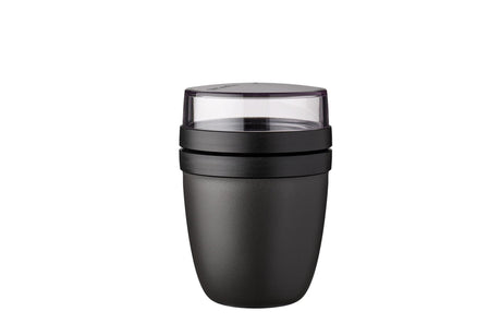 Mepal Lunchpot Ellipse – 500 ml – Joghurt- und Müslibecher to go – gefriergeeignet. Mikrowelle und Geschirrspüler – Nordic Black