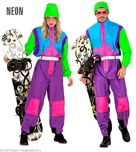 Finidi Retro-Snowboarder-Kostüm Otto