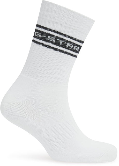 G-star heren 3p sokken sport stripe wit