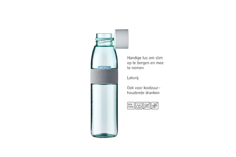 Mepal Trinkflasche Ellipse - 700 ml - Trinkflasche - Nordic Black