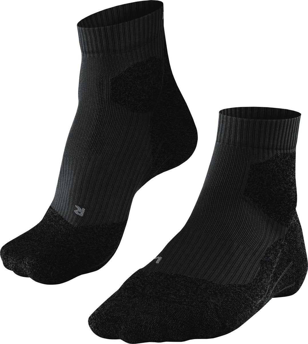 Falke ru Trail Anti-Blasen-Funktionsmaterial Laufsocken Damen Schwarz - Größe 41-42