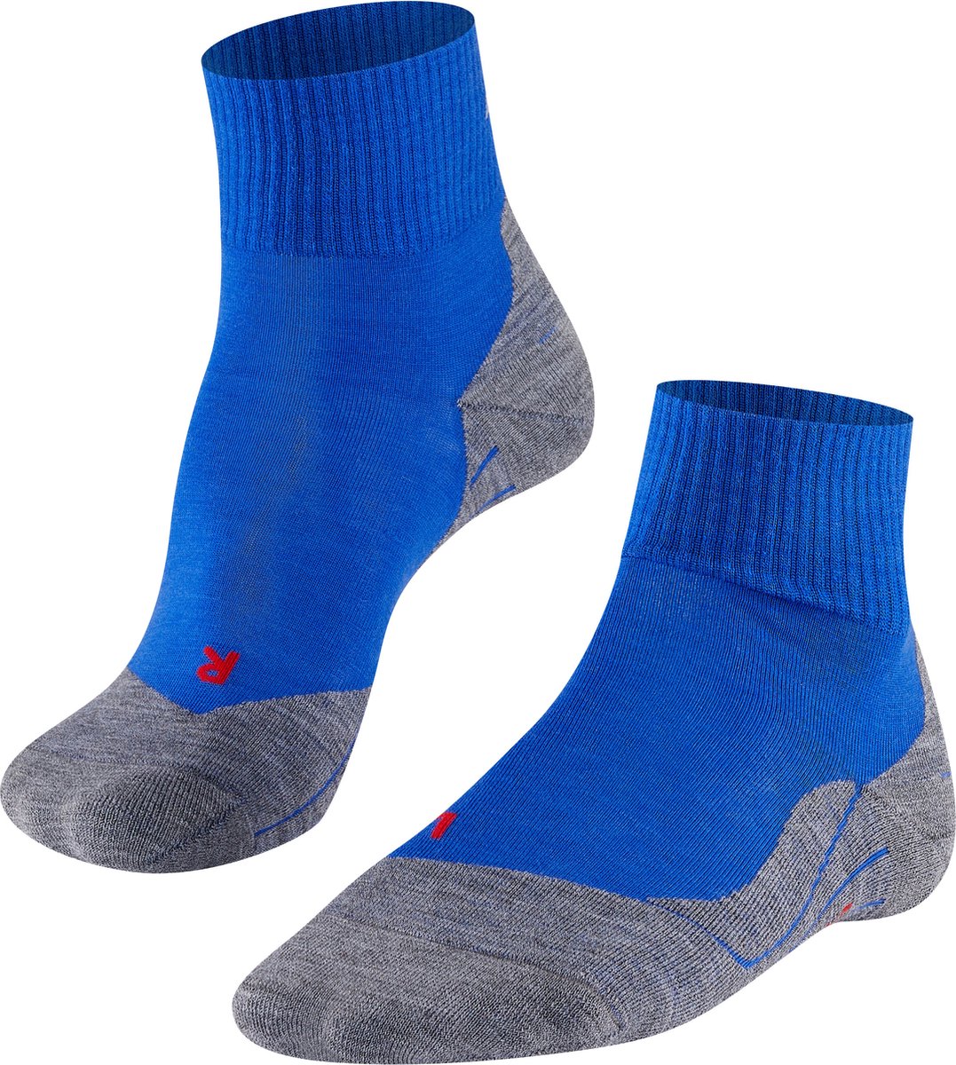 Falke TK5 kurze Anti-Blister Wandersocken aus dünnem Woll-Funktionsmaterial Herren blau – Größe 39-41