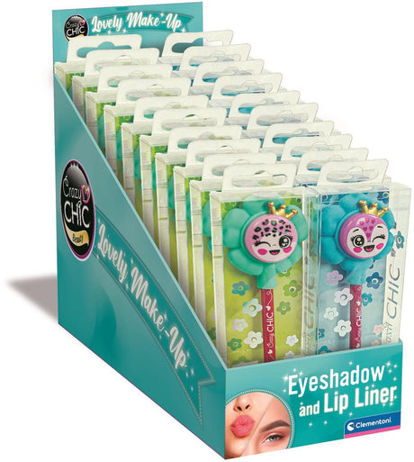 Clementoni verrückter schicker Lidschatten und Lipliner-Blume – Türkisblau