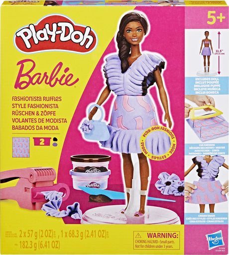 Play-Doh Barbie Fashionista Rüschen – 2 Tontöpfe