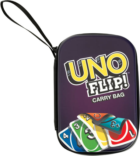 Klein Toys Theo Klein Uno Flip-Tragetasche – 11 x 3,5 x 15,5 cm – Uno-Karten nicht im Lieferumfang enthalten – lila gelb