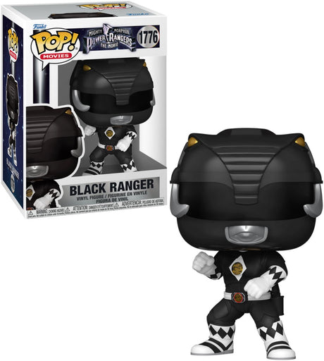 Funko Mighty Morphin Power Rangers: Der Film-Pop! Filme Vinylfigur Black Ranger 9 cm Pop! Figur