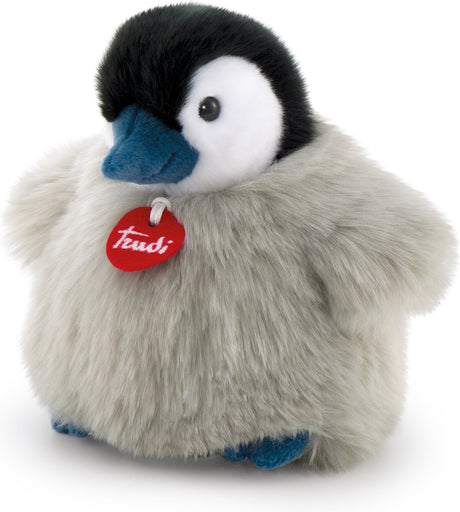 Trudi – klassischer Kuscheltier-Pinguin Pino 27 cm – handgefertigt in Italien – weicher Plüsch – Kuscheltier für Jungen und Mädchen – schwarz und weiß – 23 x 19 x 27 cm, Größe S