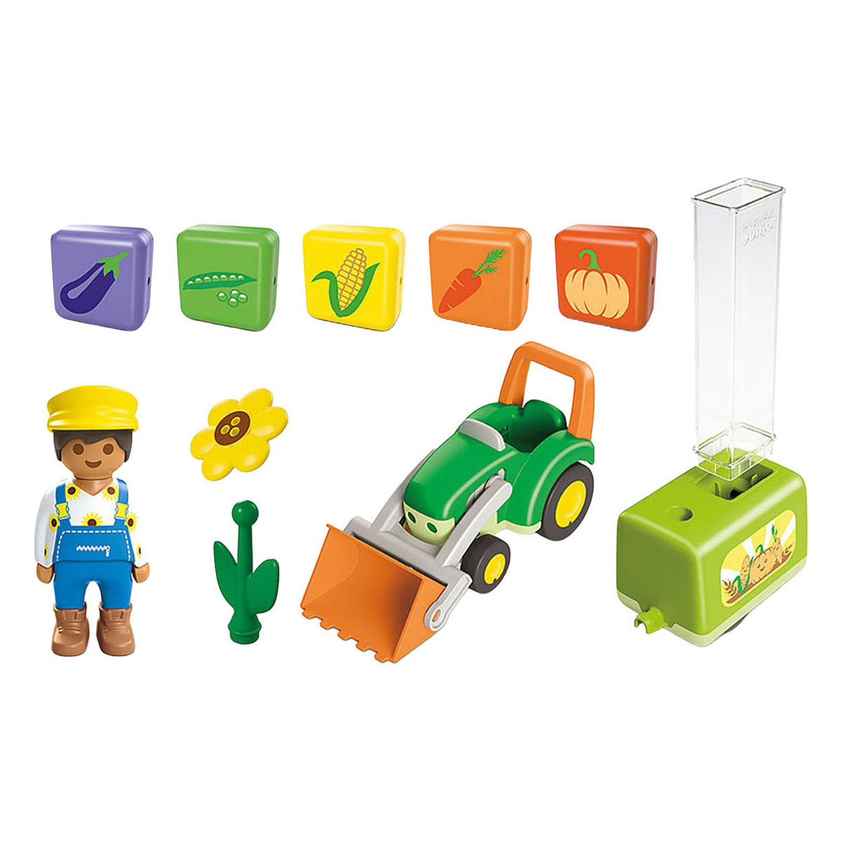Playmobil Junior: Traktor mit schöner Pflanzmaschine – 71773