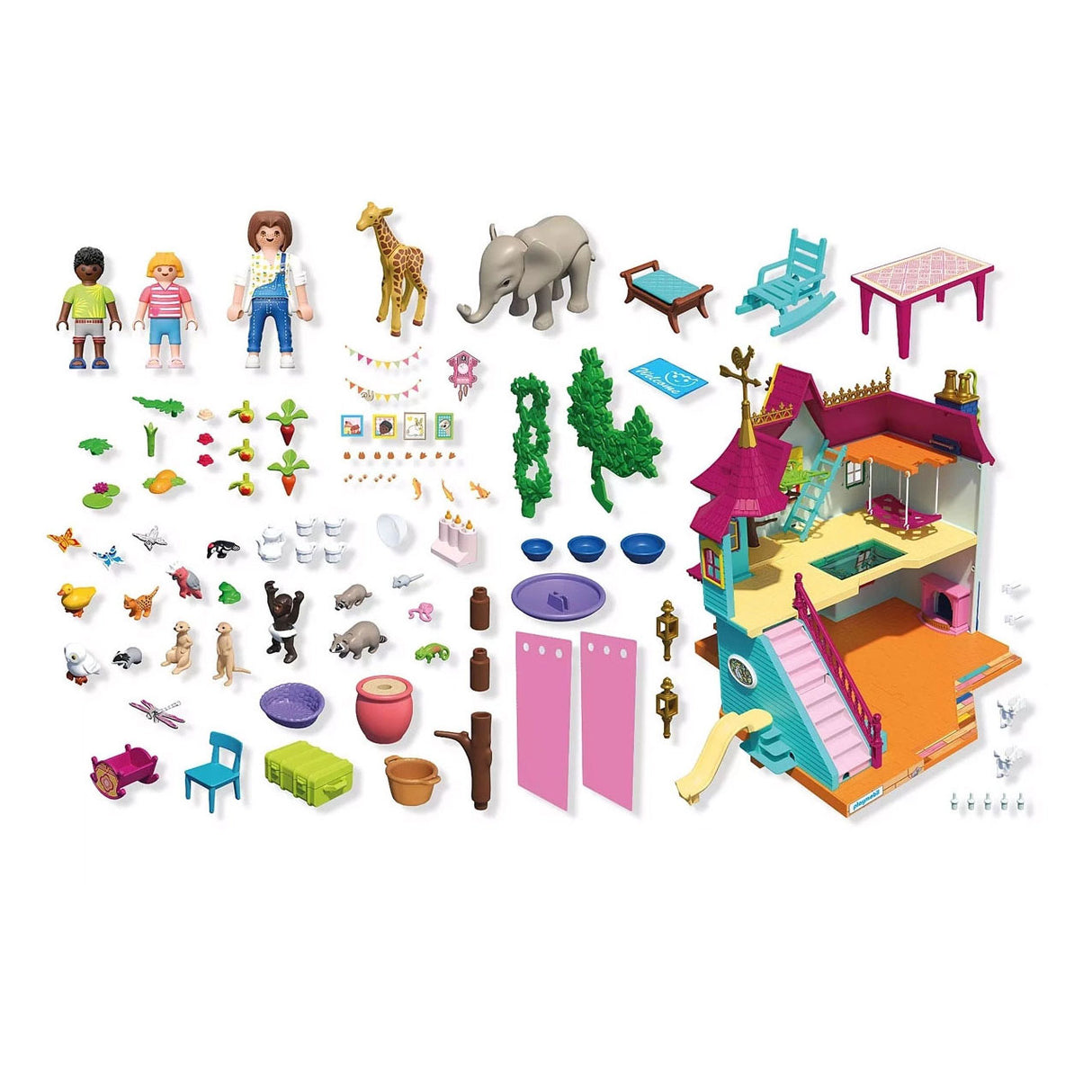 Playmobil Animals Friends Lebhaftes Tierhaus – 71853