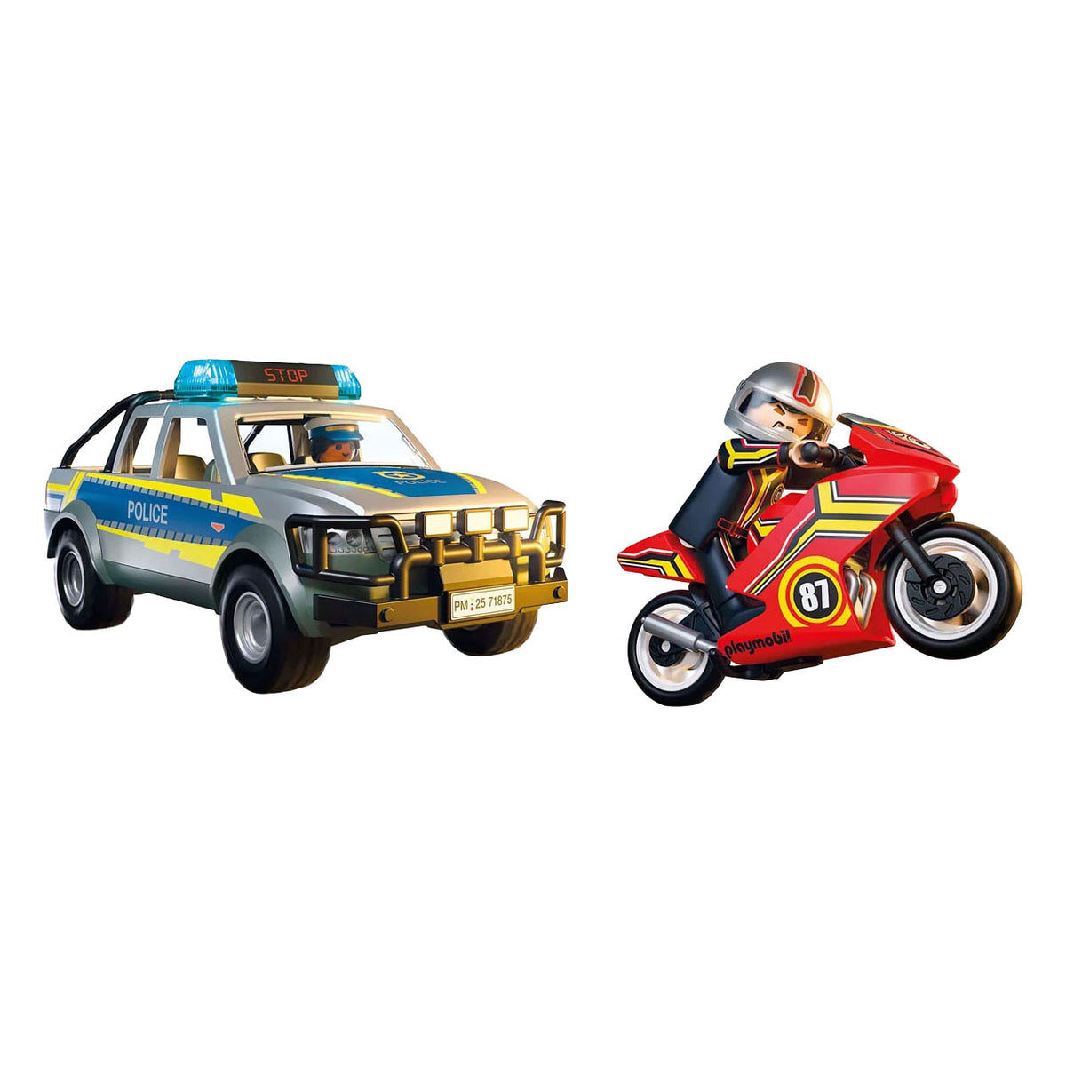 Playmobil City-Action-Verfolgungsjagd mit Polizei-Abholdienst – 71876