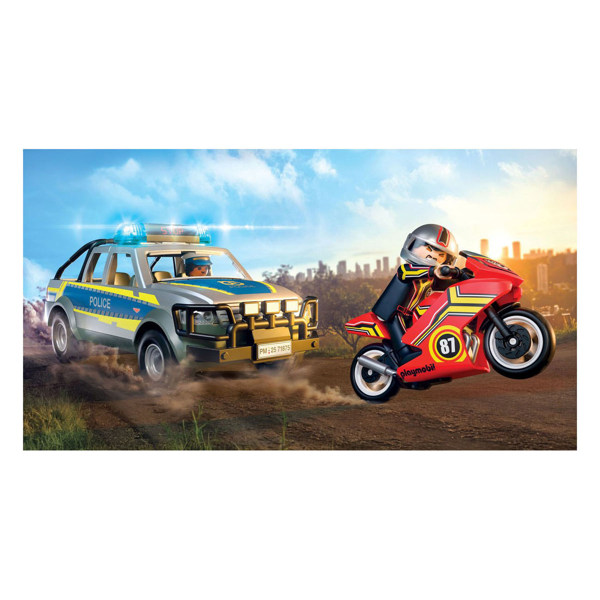 Playmobil City-Action-Verfolgungsjagd mit Polizei-Abholdienst – 71876