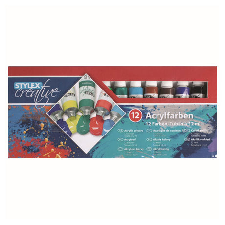 Stylex Acrylfarbe 12 ml 12 Röhren