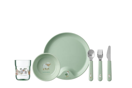Mepal Kindergeschirrset Mio 6-teilig - Little Farm - Little Dutch