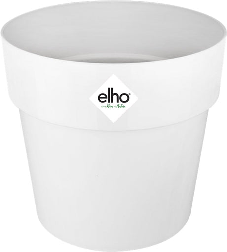 Elho b.for original rund 18 – Blumentopf für den Innenbereich – 100 % recycelter Kunststoff – ø 18,0 x h 16,5 cm – weiß