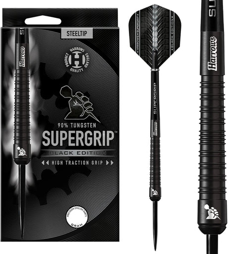 Harrows – Supergrip Black Edition 90 % Wolfram 22 g Darts