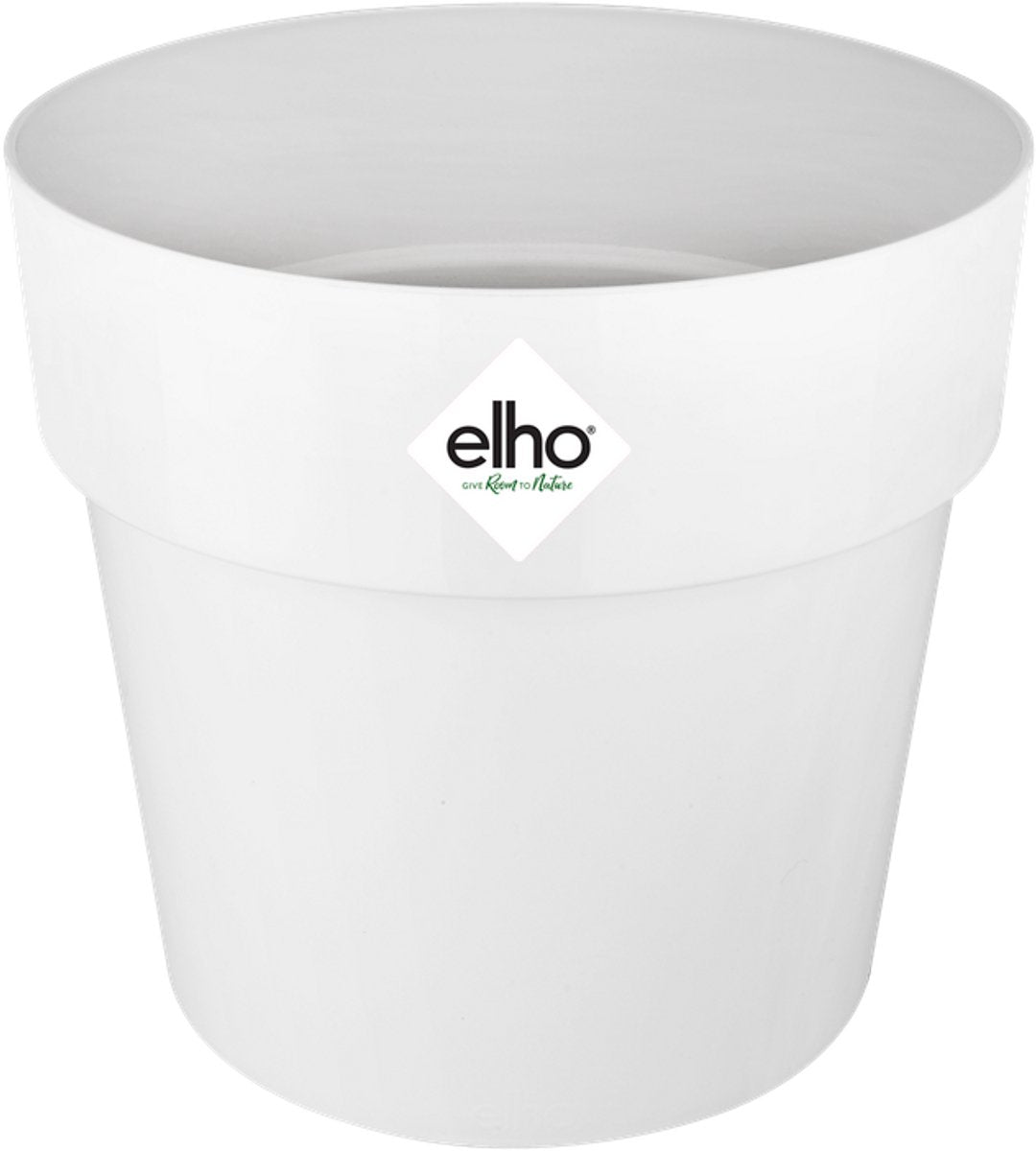 Elho b.for original rund 18 – Blumentopf für den Innenbereich – 100 % recycelter Kunststoff – ø 18,0 x h 16,5 cm – weiß