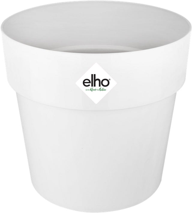 Elho b.for original rund 18 – Blumentopf für den Innenbereich – 100 % recycelter Kunststoff – ø 18,0 x h 16,5 cm – weiß