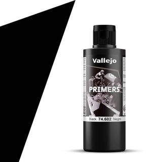 Vallejo Hobby Paint Acrylfarbe – 74602 Schwarz – Grundierung – Acrylfarbe Flasche – 200 ml