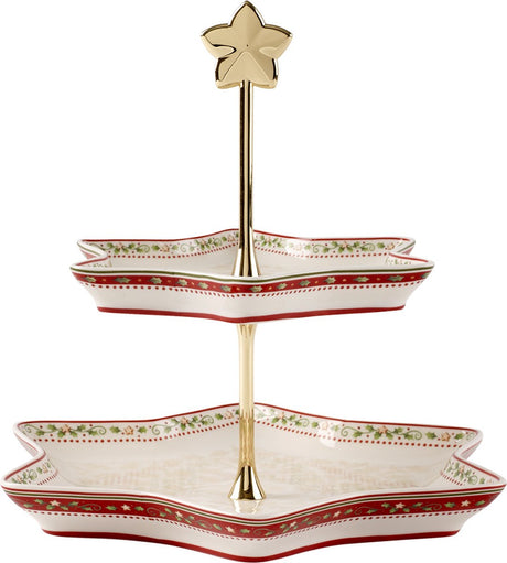 Markenlos ohne Marke Villeroy Boch Winter Bakery Delight Etagere Holly 25,5 cm