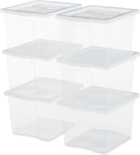 Iris nützliche Aufbewahrungsbox Aufbewahrungsbox - 10l - Kunststoff - transparent - 6er-Set