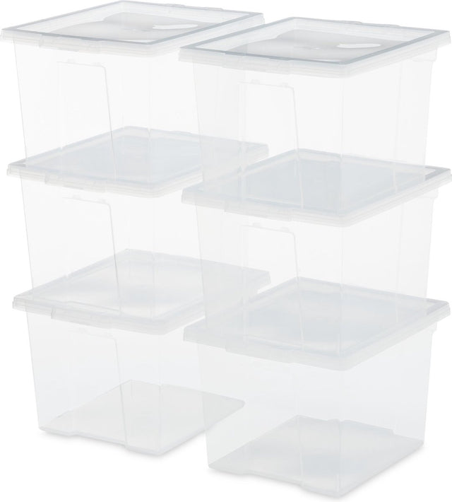 Iris nützliche Aufbewahrungsbox Aufbewahrungsbox - 10l - Kunststoff - transparent - 6er-Set