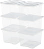Iris nützliche Aufbewahrungsbox Aufbewahrungsbox - 10l - Kunststoff - transparent - 6er-Set