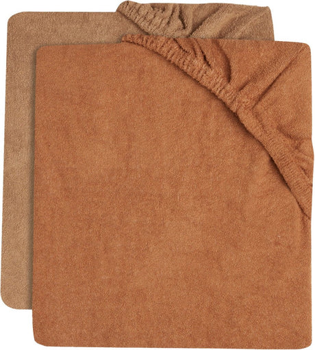 Jollein Wickelauflagenbezug Frottee 50x70cm Karamell Keks (2er Pack)
