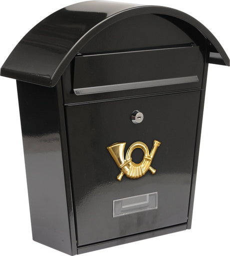Vorel Briefkasten schwarz mit 2 Schlüsseln - 380x320x105 mm