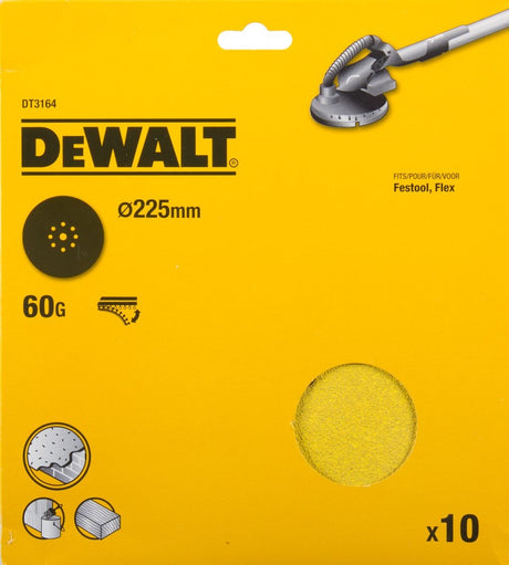 Dewalt Zubehör Dewalt DT3164-QZ – Schleifscheiben Giraffe – 225 mm – P60 – Klettverschluss