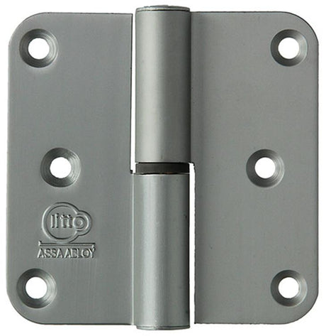 Yale 1019154 - 3 paumellen alu natuur afger. hoek links 80x80mm | 2 stuks