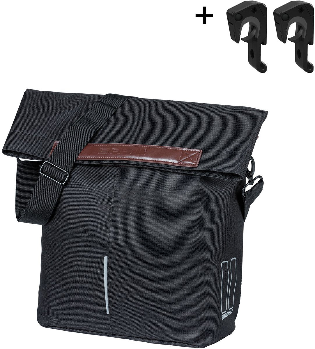 Basilil City Shopper - Fahrradkäufer Black 14-16l