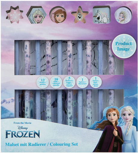 Undercover -Farbset mit Gummen Frozen, 29dlg.