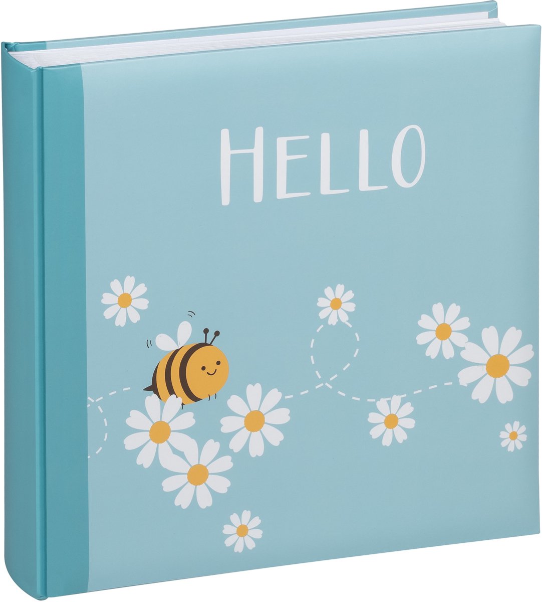 Walther fa-281-1 hello bee - kinderalbum formaat 26 x 25 cm - blauw