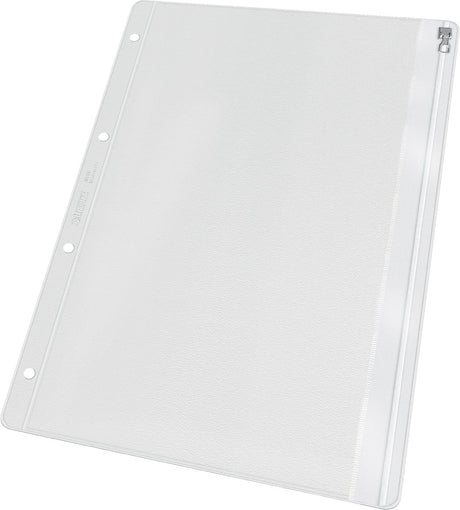 Esselte Leitz Premium Showtasche A4 PVC – mit Schiebeverschluss – Zubehörmappe – 4-Loch – 25 Stück – transparent