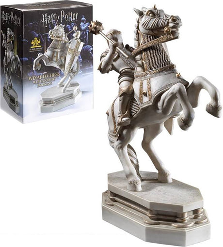 Noble Collection Harry Potter – Zauberer Schachritter Buchstütze weiß