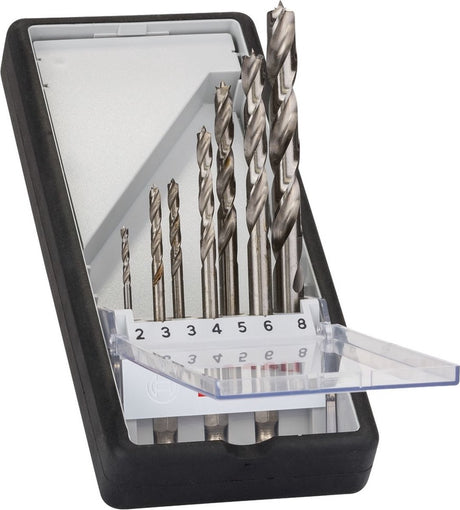Bosch Zubehör Bosch Professional - Pro Wood HSS-Bohrer-Set mit Zentrierspitze, 7-teilig