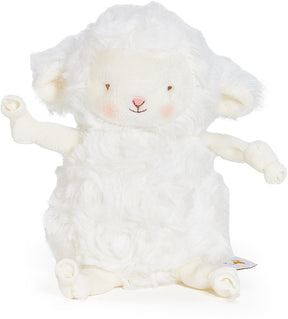 Bunnies by the Bay Roly Poly Kiddo Kuscheltier – Stofftier – gestickte Details – Lamm – 13 cm – weiß
