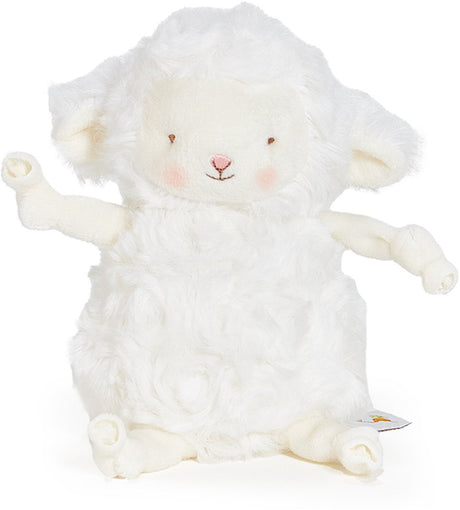 Bunnies by the Bay Roly Poly Kiddo Kuscheltier – Stofftier – gestickte Details – Lamm – 13 cm – weiß