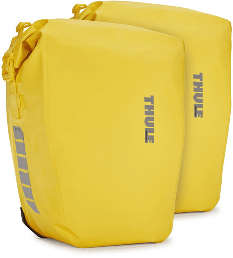 Thule Shield Fahrradtasche – Gelb – 25 l Fassungsvermögen – Set bestehend aus 2 Stück, insgesamt 50 l Fassungsvermögen