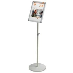 Präsentationsständer Nobo A4 Silber