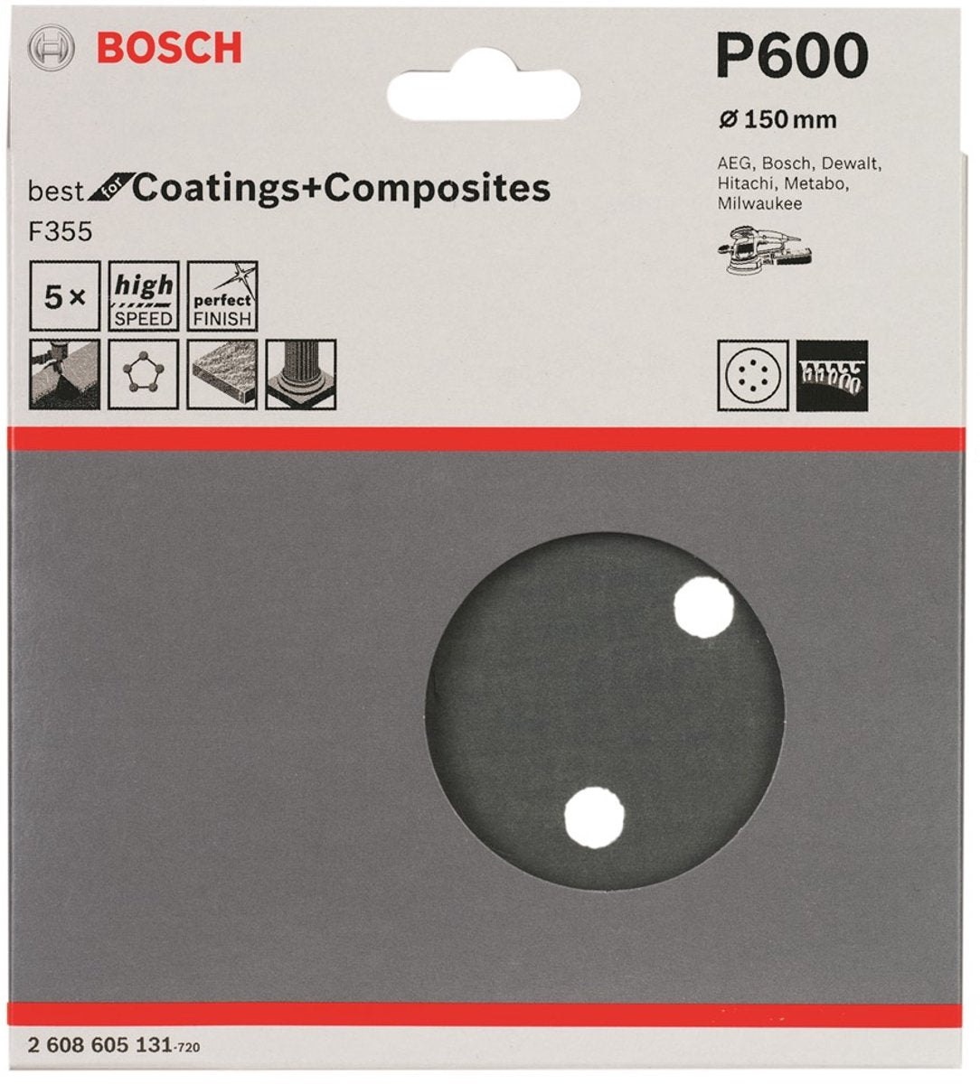 Bosch 5 schuurvel ø150 best coatings 6,600