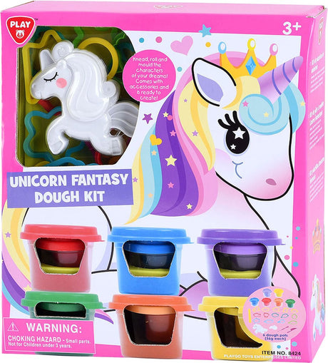 Playgo Einhorn-Ton-Set – 6 Tontöpfe