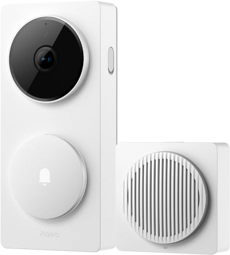 Aqara Türklingel-Kamera-Hub G410 Select – Weiß – 2K-Smart-Türklingel – Dualband-WLAN – Matter-ZigBee-Hub – Gesichtserkennung