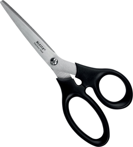 Leitz Edelstahlschere – 185 mm – ergonomischer Griff – schwarz