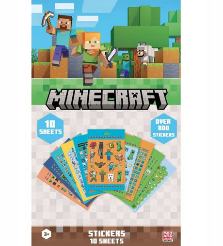 Minecraft - serie 91348 - stickerset - 800 stuks - kleurrijk - kinderen