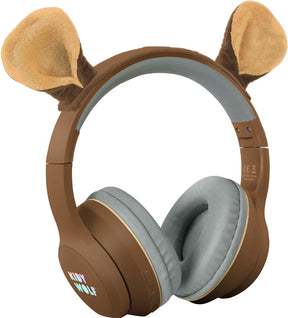 Kidywolf Kidyears Kinderkopfhörer Bär – 85 dB, Bluetooth-Buchse, faltbar, magnetische Ohren, 4+